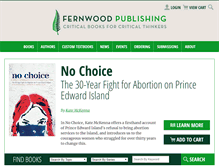 Tablet Screenshot of fernwoodpublishing.ca